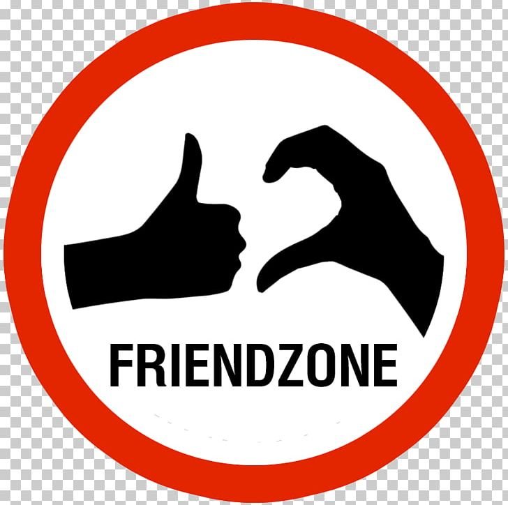 circle orange friend zoned post hand gesture